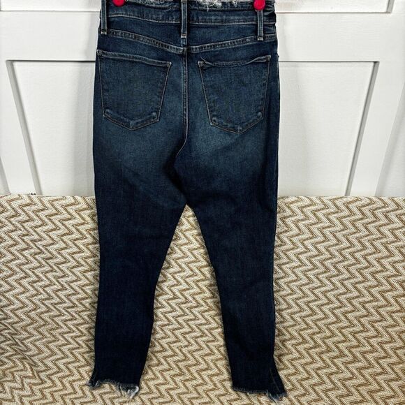 Abercrombie & Fitch Simone High Rise Raw Hem Ankle Jeans - Picture 5 of 6